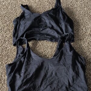 Women's Black Sports Bra X 2